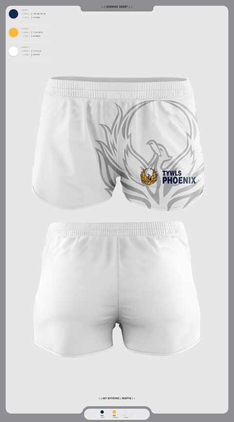 Womens Shorts, TYWLS Phoenix, Spirit Store, Teamtime, Team time, sublimation, custom sports apparel, team uniforms, spirit wear, spiritwear, sports uniforms, custom shirts, team store, custom team store, fundraiser sports, apparel fundraiser