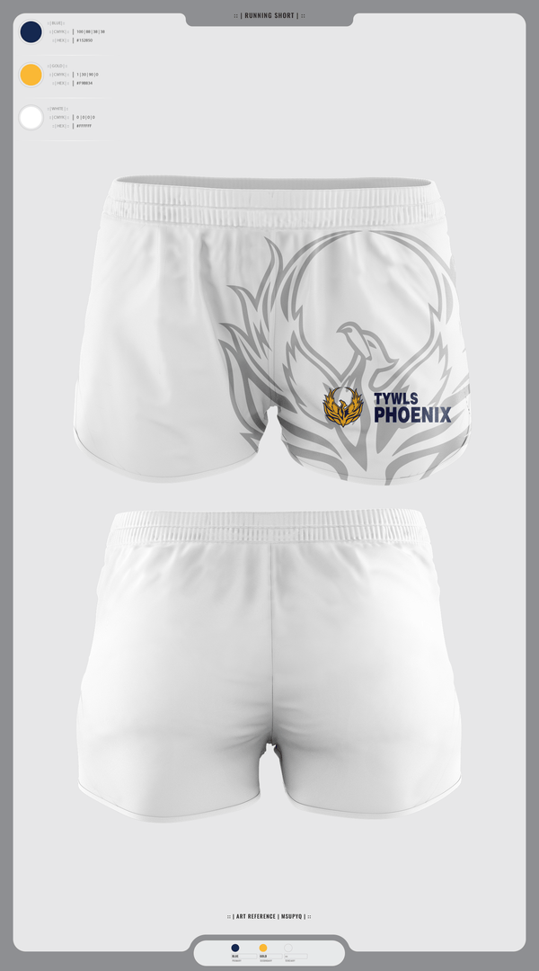 Womens Shorts, TYWLS Phoenix, Spirit Store, Teamtime, Team time, sublimation, custom sports apparel, team uniforms, spirit wear, spiritwear, sports uniforms, custom shirts, team store, custom team store, fundraiser sports, apparel fundraiser