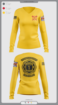 Tri-Community fire 52008799 Women's Long Sleeve V-neck Shirt - 3