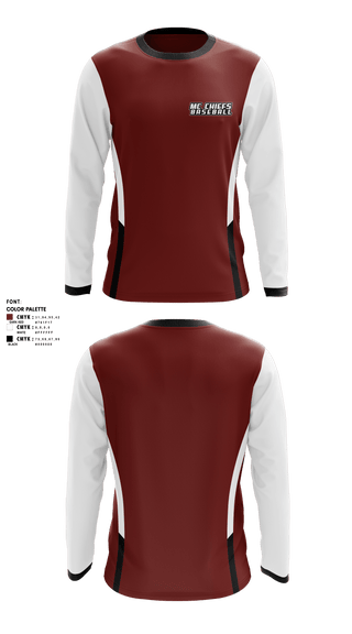 Long Sleeve Performance Shirt, mc chiefs, , Teamtime, Team time, sublimation, custom sports apparel, team uniforms, spirit wear, spiritwear, sports uniforms, custom shirts, team store, custom team store, fundraiser sports, apparel fundraiser