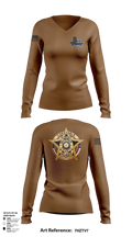 Maverick County Constable PCT 4 23255361 Women's Long Sleeve V-neck Shirt - 104