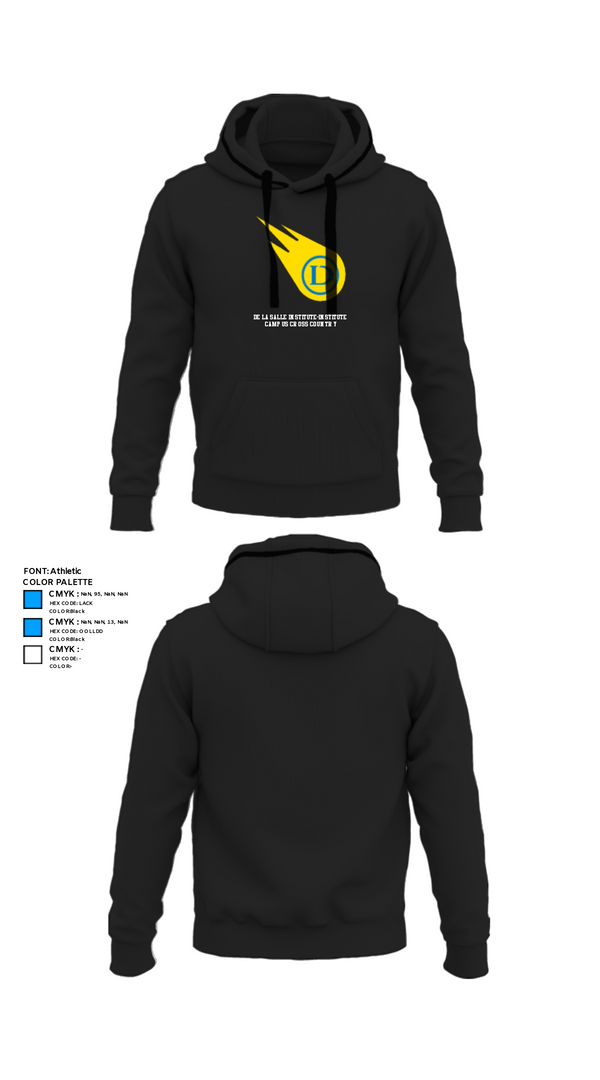 Hoodie, De La Salle Institute-Institute Campus Cross Country, Cross Country, Teamtime, Team time, sublimation, custom sports apparel, team uniforms, spirit wear, spiritwear, sports uniforms, custom shirts, team store, custom team store, fundraiser sports, apparel fundraiser