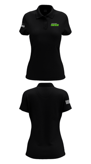 Women's Short Sleeve Performance Polo, Martin County Panthers Football And Cheer, Football, Teamtime, Team time, sublimation, custom sports apparel, team uniforms, spirit wear, spiritwear, sports uniforms, custom shirts, team store, custom team store, fundraiser sports, apparel fundraiser