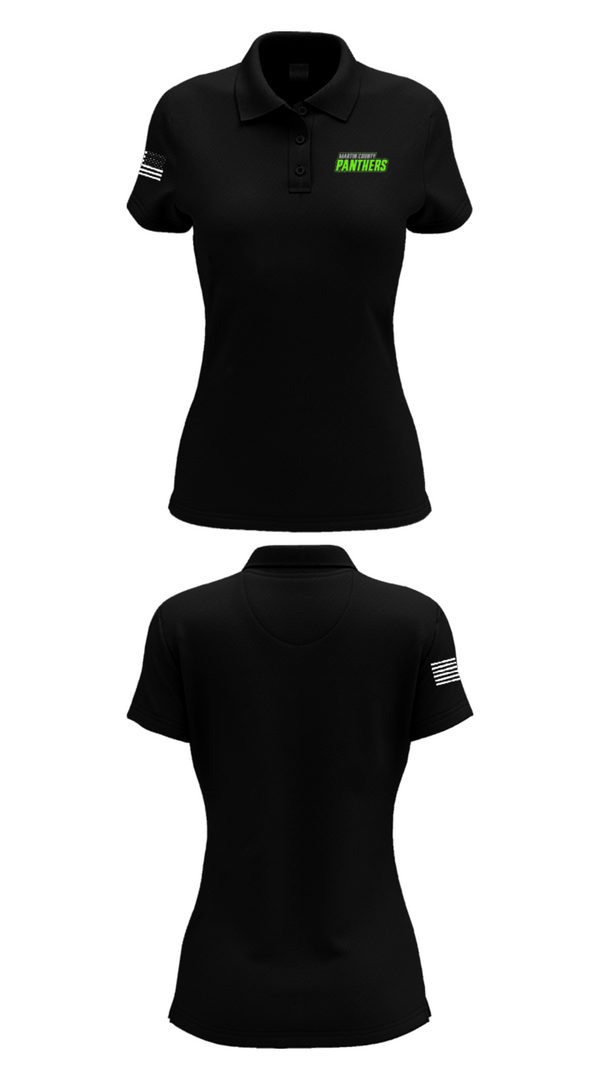 Women's Short Sleeve Performance Polo, Martin County Panthers Football And Cheer, Football, Teamtime, Team time, sublimation, custom sports apparel, team uniforms, spirit wear, spiritwear, sports uniforms, custom shirts, team store, custom team store, fundraiser sports, apparel fundraiser