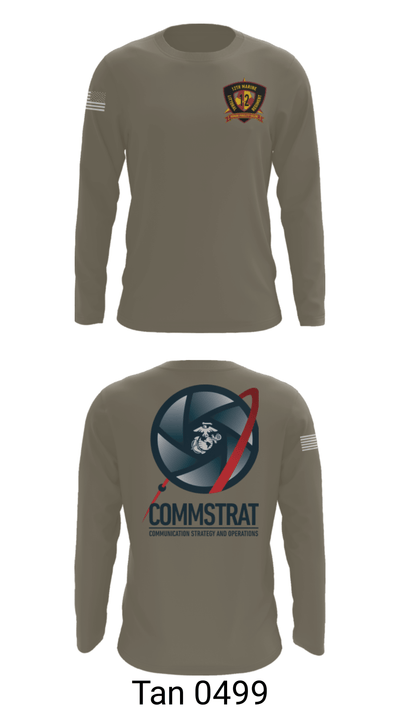 12th MLR COMMSTRAT 81672538 Long Sleeve Performance Shirt - 66