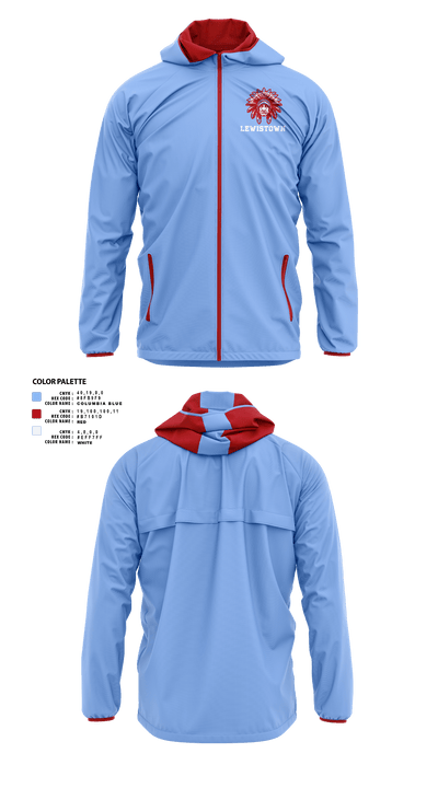 Lewistown High School Basketball 34196682 Windbreaker - 1