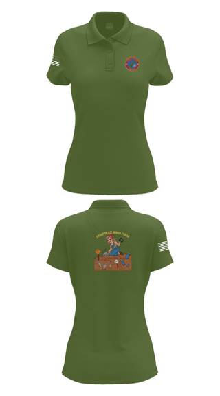 Women's Short Sleeve Performance Polo, MCB Camp Blaz Ordnance, Marines, Teamtime, Team time, sublimation, custom sports apparel, team uniforms, spirit wear, spiritwear, sports uniforms, custom shirts, team store, custom team store, fundraiser sports, apparel fundraiser