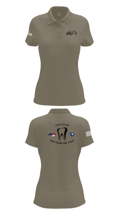 810th med co 30898387 Women's Short Sleeve Performance Polo  - 75