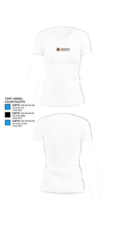 BombTech Beekeeper 89975785 Women's Short Sleeve V-neck Shirt - 18