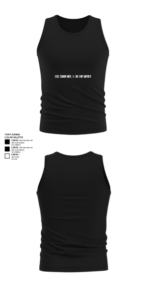 Tank Top, Ice Company, 1-32 Infantry, Army, Teamtime, Team time, sublimation, custom sports apparel, team uniforms, spirit wear, spiritwear, sports uniforms, custom shirts, team store, custom team store, fundraiser sports, apparel fundraiser