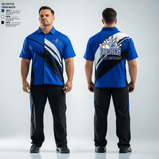Short Sleeve Bowling Jersey, Fort Edward High School Bowling, Bowling, Teamtime, Team time, sublimation, custom sports apparel, team uniforms, spirit wear, spiritwear, sports uniforms, custom shirts, team store, custom team store, fundraiser sports, apparel fundraiser