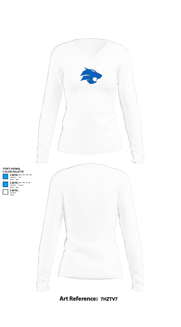 Womens Long Sleeve Vneck Shirt, Durant High School Band, Spirit Store, Teamtime, Team time, sublimation, custom sports apparel, team uniforms, spirit wear, spiritwear, sports uniforms, custom shirts, team store, custom team store, fundraiser sports, apparel fundraiser