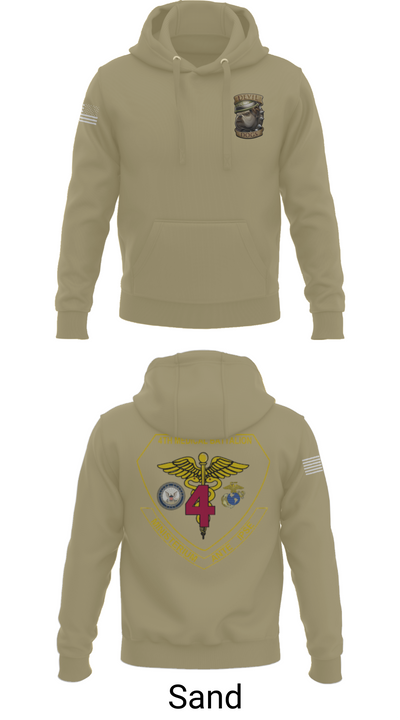 4th Med Battalion 81744782 Hoodie - 98