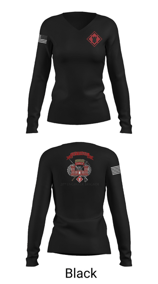 Womens Long Sleeve Vneck Shirt, 264 EN CO, Army, Teamtime, Team time, sublimation, custom sports apparel, team uniforms, spirit wear, spiritwear, sports uniforms, custom shirts, team store, custom team store, fundraiser sports, apparel fundraiser