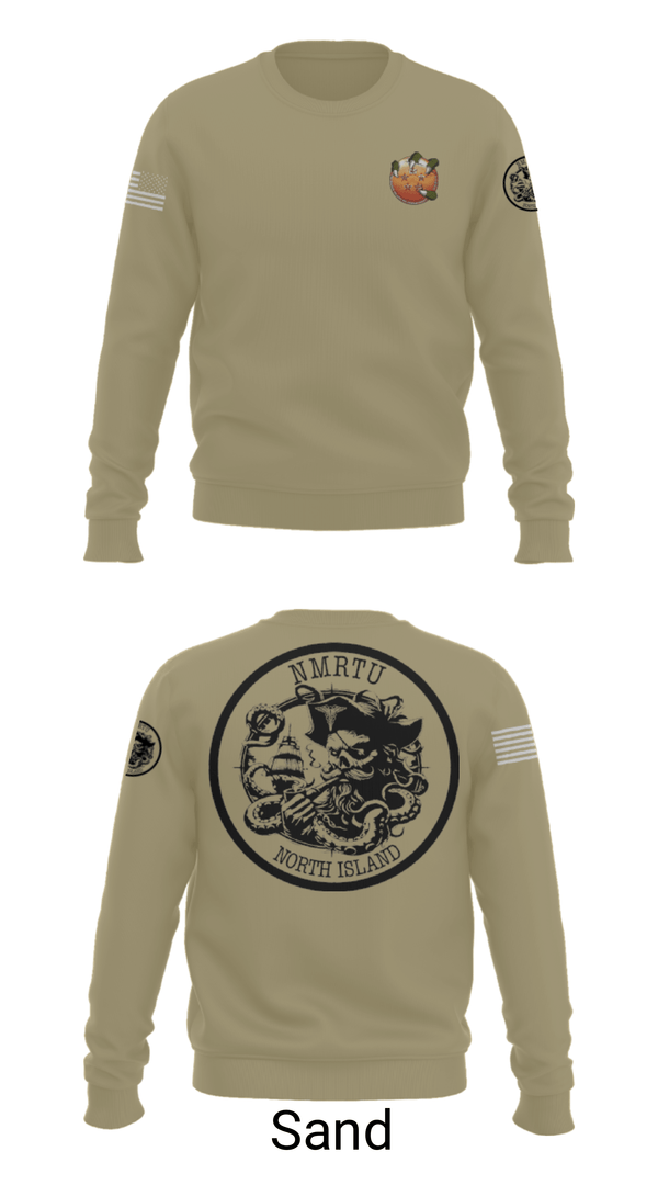 Crew Neck Sweatshirt, USS MAKIN ISLANDC5 MKI, Navy, Teamtime, Team time, sublimation, custom sports apparel, team uniforms, spirit wear, spiritwear, sports uniforms, custom shirts, team store, custom team store, fundraiser sports, apparel fundraiser