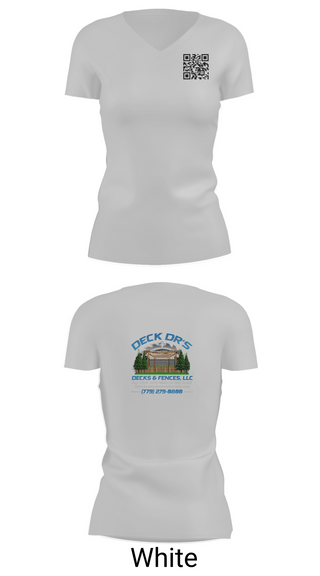 Womens Short Sleeve Vneck Shirt, Deck Dr’s Decks and Fences, , Teamtime, Team time, sublimation, custom sports apparel, team uniforms, spirit wear, spiritwear, sports uniforms, custom shirts, team store, custom team store, fundraiser sports, apparel fundraiser
