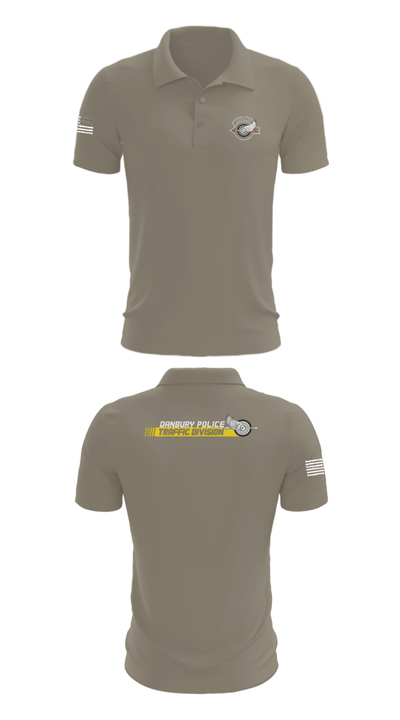 Danbury Police Traffic Unit 20625230 Short Sleeve Performance Polo - 64