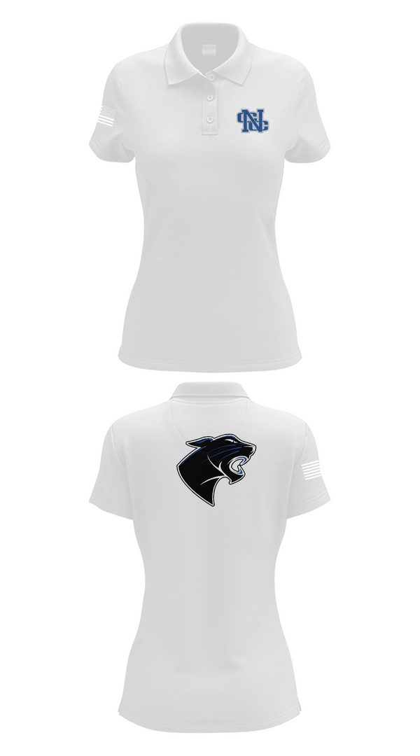 Womens Short Sleeve Performance Polo, Nouvel Catholic Central High School Bowling, Bowling, Teamtime, Team time, sublimation, custom sports apparel, team uniforms, spirit wear, spiritwear, sports uniforms, custom shirts, team store, custom team store, fundraiser sports, apparel fundraiser
