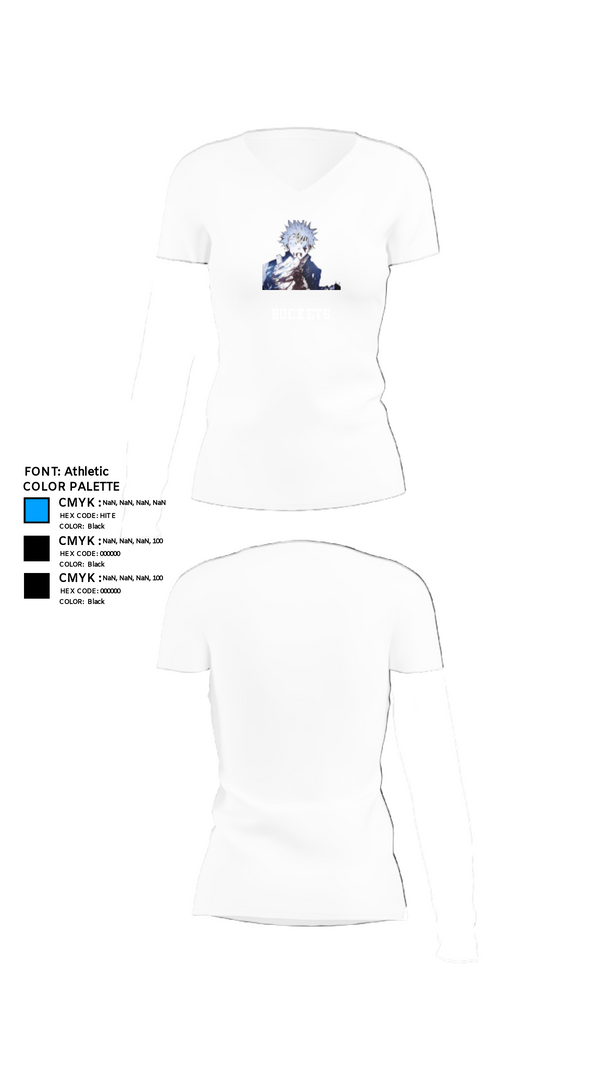 Women's Short Sleeve Vneck Shirt, Rockets, Men's Basketball, Teamtime, Team time, sublimation, custom sports apparel, team uniforms, spirit wear, spiritwear, sports uniforms, custom shirts, team store, custom team store, fundraiser sports, apparel fundraiser