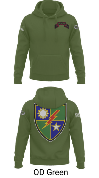 Hoodie, 75th Ranger Regiment, Army, Teamtime, Team time, sublimation, custom sports apparel, team uniforms, spirit wear, spiritwear, sports uniforms, custom shirts, team store, custom team store, fundraiser sports, apparel fundraiser