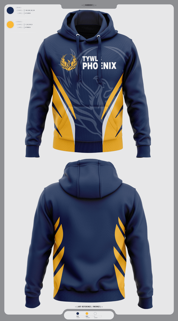 Hoodie, TYWLS Phoenix, Spirit Store, Teamtime, Team time, sublimation, custom sports apparel, team uniforms, spirit wear, spiritwear, sports uniforms, custom shirts, team store, custom team store, fundraiser sports, apparel fundraiser