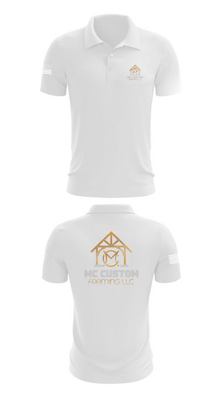 Short Sleeve Performance Polo, MC CUSTOM FRAMING LLC, , Teamtime, Team time, sublimation, custom sports apparel, team uniforms, spirit wear, spiritwear, sports uniforms, custom shirts, team store, custom team store, fundraiser sports, apparel fundraiser