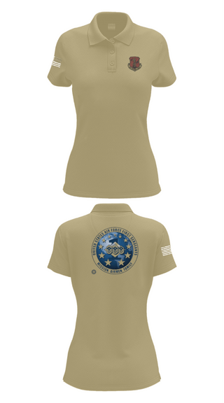 Women's Short Sleeve Performance Polo, 186 Air Refueling Wing, Air Force, Teamtime, Team time, sublimation, custom sports apparel, team uniforms, spirit wear, spiritwear, sports uniforms, custom shirts, team store, custom team store, fundraiser sports, apparel fundraiser