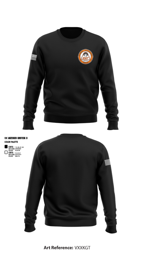 Crew Neck Sweatshirt, Harris/Galveston County REACT, , Teamtime, Team time, sublimation, custom sports apparel, team uniforms, spirit wear, spiritwear, sports uniforms, custom shirts, team store, custom team store, fundraiser sports, apparel fundraiser