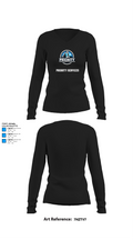 Priority Services 37507161 Women's Long Sleeve V-neck Shirt - 34