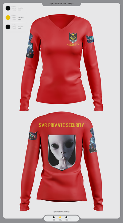 undefined Women's Long Sleeve V-neck Shirt - 5