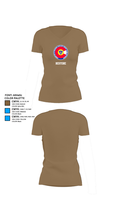 Restore 33265594 Women's Short Sleeve V-neck Shirt - 4