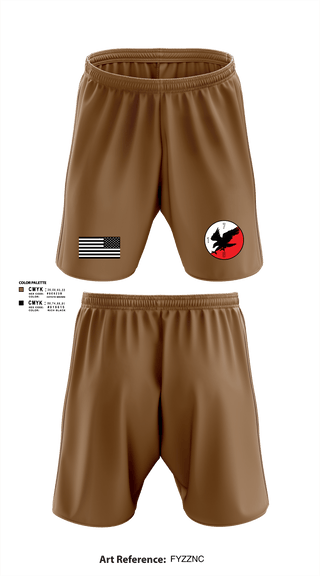 Athletic Shorts With Pockets, Savage Platoon, 2-7 CAV1/7 CAV, Blackhawk Troop, Gold Platoon, Army, Teamtime, Team time, sublimation, custom sports apparel, team uniforms, spirit wear, spiritwear, sports uniforms, custom shirts, team store, custom team store, fundraiser sports, apparel fundraiser