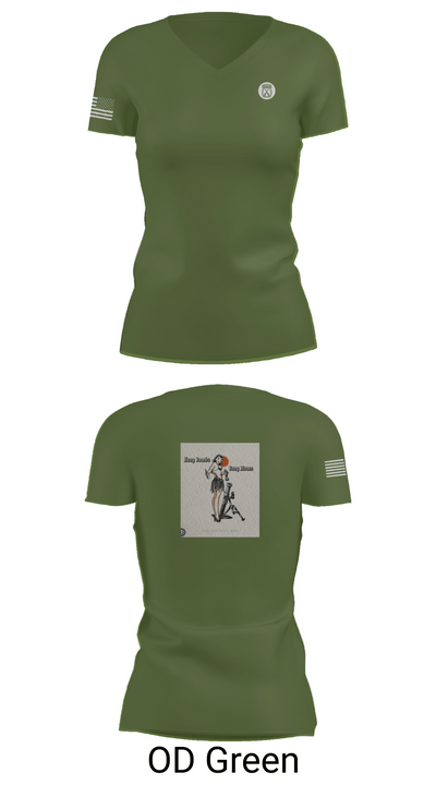 a-co 2-2in 3/10 62534223 Women's Short Sleeve V-neck Shirt - 48