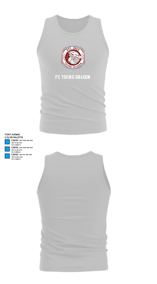 Tank Top, FC Young Dragon, Men's Soccer, Teamtime, Team time, sublimation, custom sports apparel, team uniforms, spirit wear, spiritwear, sports uniforms, custom shirts, team store, custom team store, fundraiser sports, apparel fundraiser