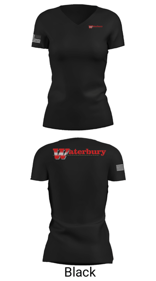 Womens Short Sleeve Vneck Shirt, Waterbury Auto Transport, , Teamtime, Team time, sublimation, custom sports apparel, team uniforms, spirit wear, spiritwear, sports uniforms, custom shirts, team store, custom team store, fundraiser sports, apparel fundraiser