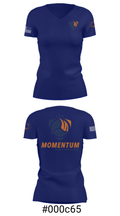 Momentum Volleyball Club 81929497 Women's Short Sleeve V-neck Shirt - 21