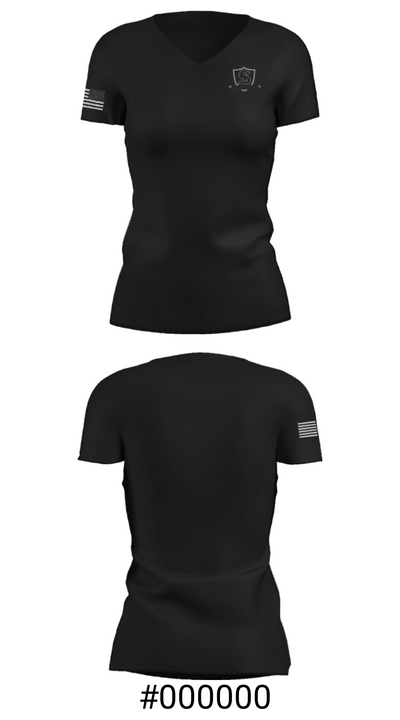 Byron P Steele Ii High School Track 27013031 Women's Short Sleeve V-neck Shirt - 21