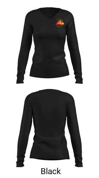Womens Long Sleeve Vneck Shirt, Lazos Transportation LLC, , Teamtime, Team time, sublimation, custom sports apparel, team uniforms, spirit wear, spiritwear, sports uniforms, custom shirts, team store, custom team store, fundraiser sports, apparel fundraiser