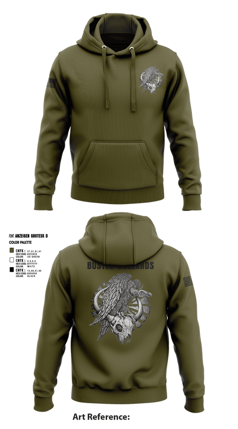 Hoodie, CREW 3 BUSTED BUZZARDS, Army, Teamtime, Team time, sublimation, custom sports apparel, team uniforms, spirit wear, spiritwear, sports uniforms, custom shirts, team store, custom team store, fundraiser sports, apparel fundraiser