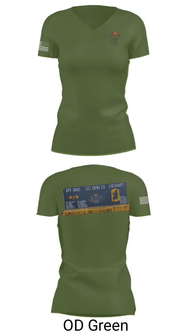 Women's Short Sleeve Vneck Shirt, 323 chem maint, Army, Teamtime, Team time, sublimation, custom sports apparel, team uniforms, spirit wear, spiritwear, sports uniforms, custom shirts, team store, custom team store, fundraiser sports, apparel fundraiser