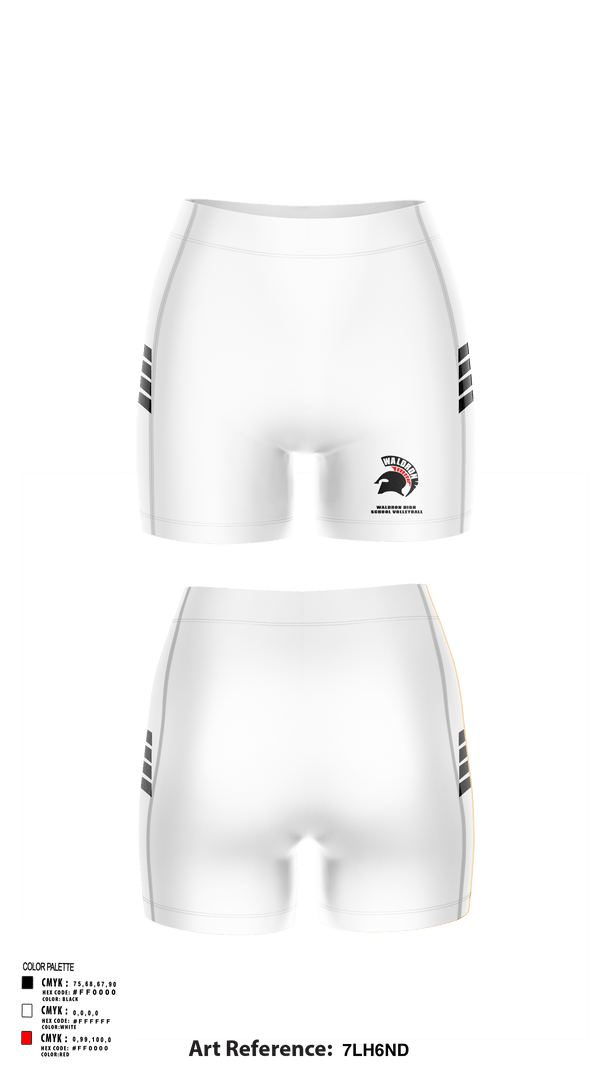 Women's Shorts, Waldron High School Volleyball, Women's Volleyball, Teamtime, Team time, sublimation, custom sports apparel, team uniforms, spirit wear, spiritwear, sports uniforms, custom shirts, team store, custom team store, fundraiser sports, apparel fundraiser