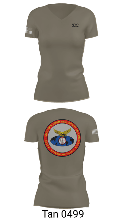 F.A.S.T. 47568902 Women's Short Sleeve V-neck Shirt - 68