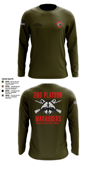 Long Sleeve Performance Shirt, Charger Co. / 2-112th Infantry Battalion, National Guard, Teamtime, Team time, sublimation, custom sports apparel, team uniforms, spirit wear, spiritwear, sports uniforms, custom shirts, team store, custom team store, fundraiser sports, apparel fundraiser