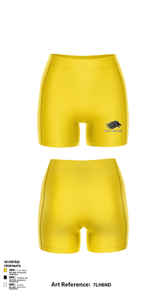 Women's Compression Shorts, Manila Middle School Volleyball, Women's Volleyball, Teamtime, Team time, sublimation, custom sports apparel, team uniforms, spirit wear, spiritwear, sports uniforms, custom shirts, team store, custom team store, fundraiser sports, apparel fundraiser