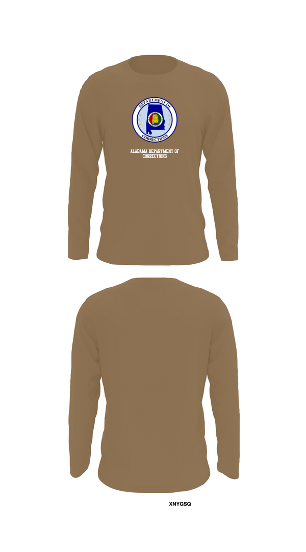 Long Sleeve Performance Shirt, Alabama Department of Corrections, Police, Teamtime, Team time, sublimation, custom sports apparel, team uniforms, spirit wear, spiritwear, sports uniforms, custom shirts, team store, custom team store, fundraiser sports, apparel fundraiser
