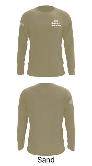 Long Sleeve Performance Shirt, 2nd Engineer Battalion, Army, Teamtime, Team time, sublimation, custom sports apparel, team uniforms, spirit wear, spiritwear, sports uniforms, custom shirts, team store, custom team store, fundraiser sports, apparel fundraiser