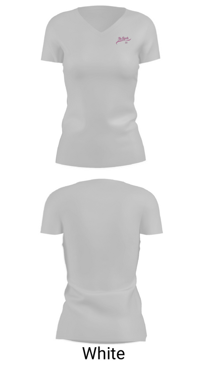 The rejects 21010546 Women's Short Sleeve V-neck Shirt - 19