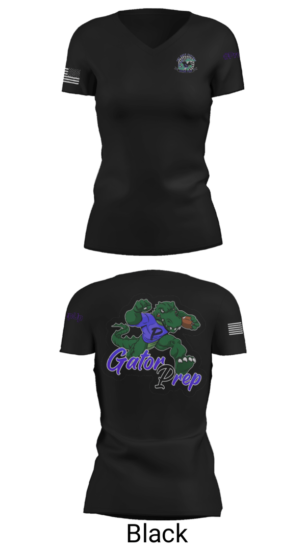 Women's Short Sleeve Vneck Shirt, Gator Prep, Football, Teamtime, Team time, sublimation, custom sports apparel, team uniforms, spirit wear, spiritwear, sports uniforms, custom shirts, team store, custom team store, fundraiser sports, apparel fundraiser