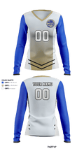Bradwell Institute Volleyball 8244530 Women's Long Sleeve V-neck Shirt - 11