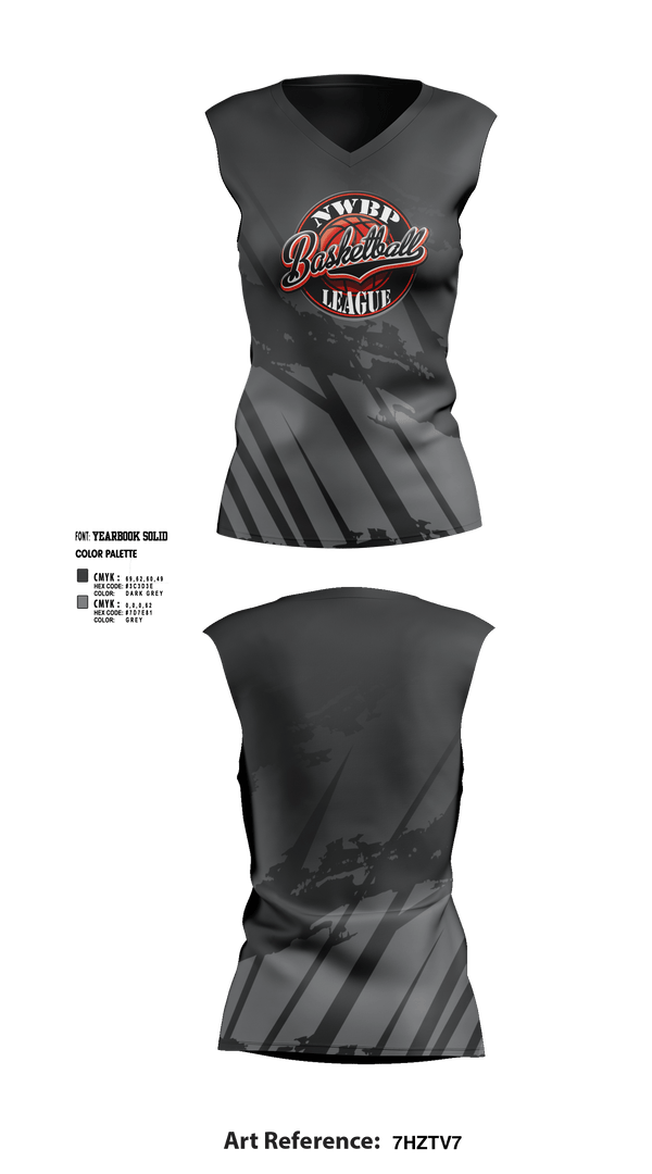 Womens Short Sleeve Vneck Shirt, North West Bergen Passaic Basketball League, Men's Basketball, Teamtime, Team time, sublimation, custom sports apparel, team uniforms, spirit wear, spiritwear, sports uniforms, custom shirts, team store, custom team store, fundraiser sports, apparel fundraiser